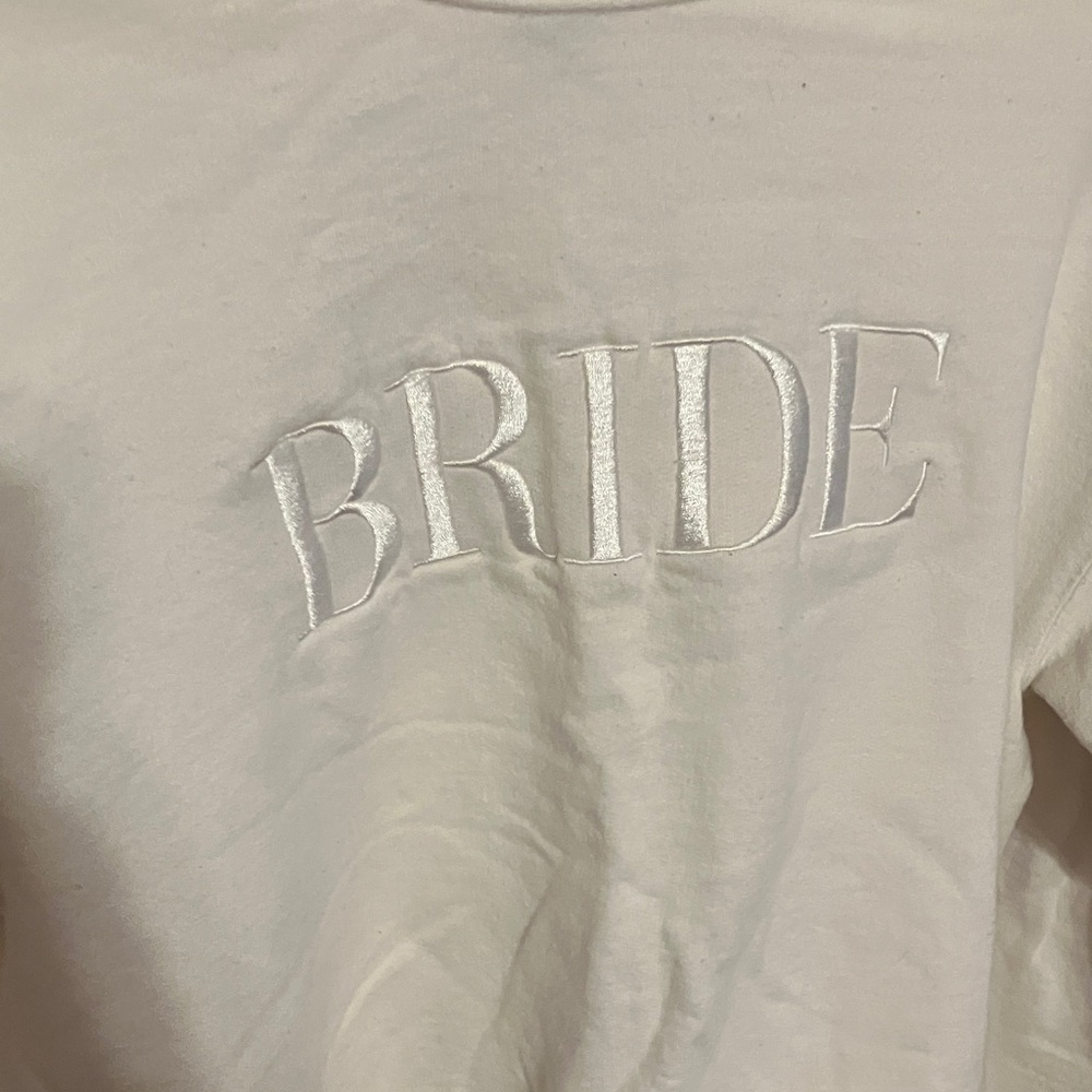 BRIDE White Crewneck Sweater - Picture 6 of 6